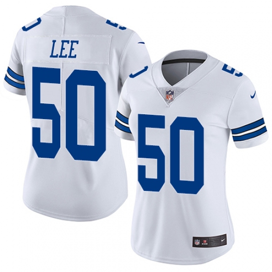 Women's Nike Dallas Cowboys #50 Sean Lee White Vapor Untouchable Limited Player NFL Jersey - Ujersey