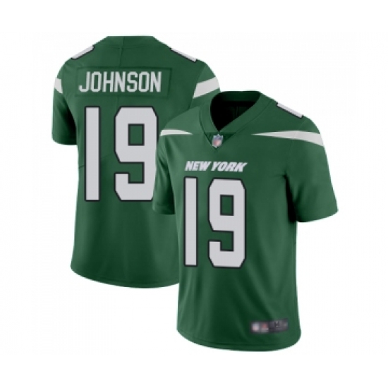 Youth New York Jets #19 Keyshawn Johnson Green Team Color Vapor Untouchable Limited Player Football Jersey - Ujersey