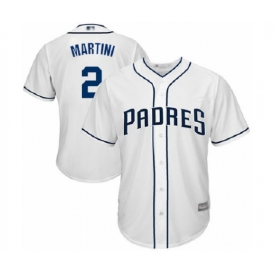 Youth San Diego Padres #2 Nick Martini Authentic White Home Cool Base Baseball Player Jersey - Ujersey