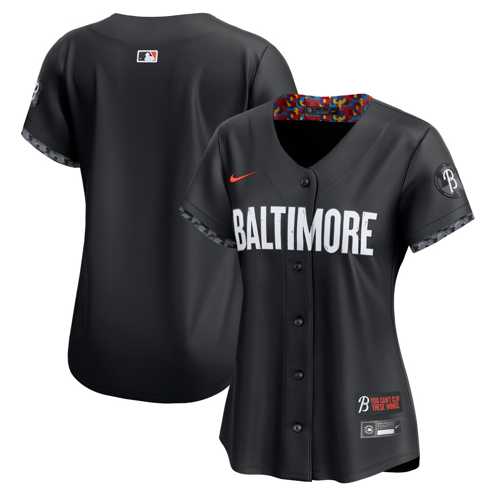 Women's Baltimore Orioles Nike Black City Connect Limited Jersey - ujerseystore
