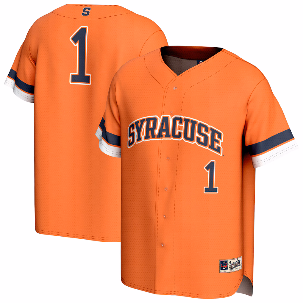 Youth GameDay Greats Orange Syracuse Orange Lightweight Collegiate Baseball Fashion Jersey
