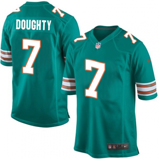 Men's Nike Miami Dolphins #7 Brandon Doughty Game Aqua Green Alternate NFL Jersey - Ujersey