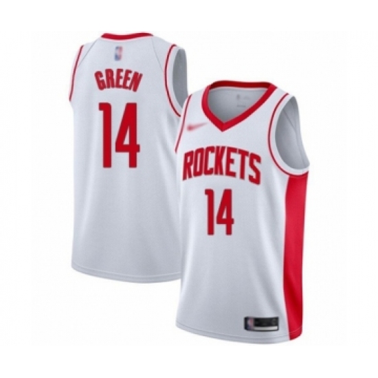 Women's Houston Rockets #14 Gerald Green Swingman White Finished Basketball Jersey - Association Edition - Ujersey