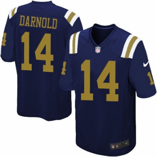 Men's Nike New York Jets #14 Sam Darnold Limited Navy Blue Alternate NFL Jersey - Ujersey