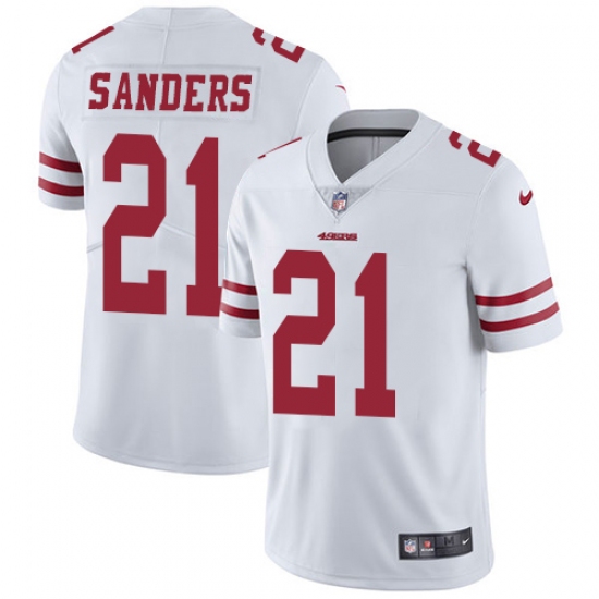 Youth Nike San Francisco 49ers #21 Deion Sanders Elite White NFL Jersey - Ujersey