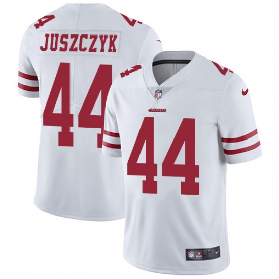 Men's Nike San Francisco 49ers #44 Kyle Juszczyk White Vapor Untouchable Limited Player NFL Jersey - Ujersey