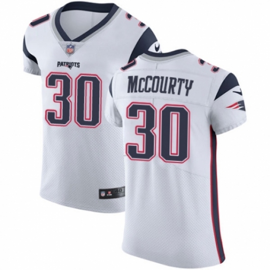 Men's Nike New England Patriots #30 Jason McCourty White Vapor Untouchable Elite Player NFL Jersey - Ujersey
