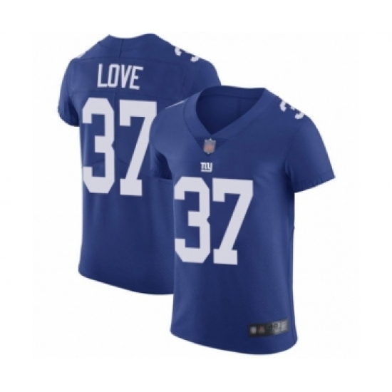 Men's New York Giants #37 Julian Love Royal Blue Team Color Vapor Untouchable Elite Player Football Jersey - Ujersey
