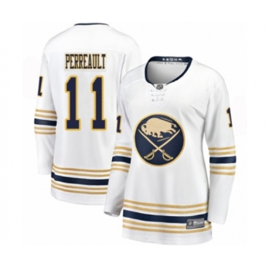 Women's Buffalo Sabres #11 Gilbert Perreault Fanatics Branded White 50th Season Breakaway Hockey Jersey - Ujersey