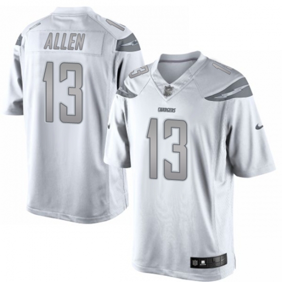Men's Nike Los Angeles Chargers #13 Keenan Allen Limited White Platinum NFL Jersey - Ujersey