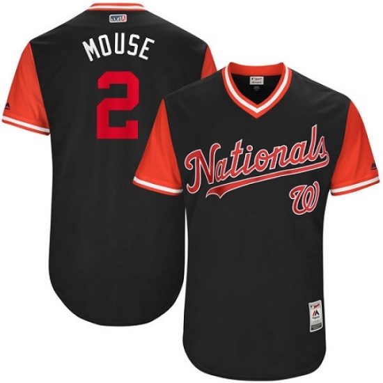 Men's Majestic Washington Nationals #2 Adam Eaton 