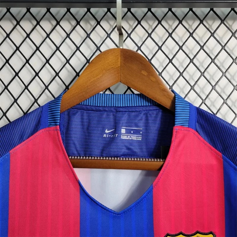 Barcelona Retro Jersey Home Soccer Shirt 2016-17 - Ujersey NHL