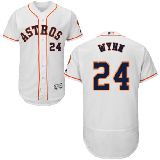 Men's Majestic Houston Astros #24 Jimmy Wynn White Flexbase Authentic Collection MLB Jersey - Ujersey