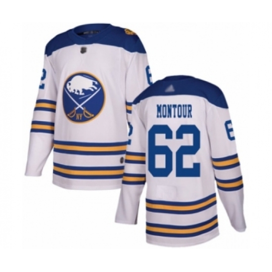 Men's Buffalo Sabres #62 Brandon Montour Authentic White 2018 Winter Classic Hockey Jersey - Ujersey