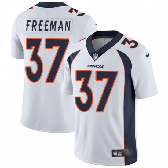 Youth Nike Denver Broncos #37 Royce Freeman White Vapor Untouchable Limited Player NFL Jersey - Ujersey