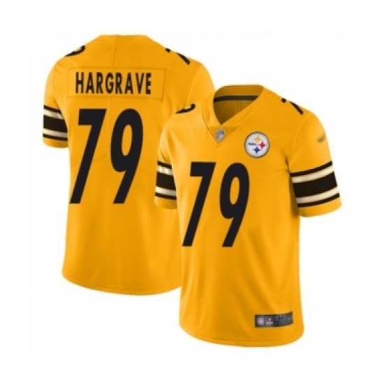 Women's Pittsburgh Steelers #79 Javon Hargrave Limited Gold Inverted Legend Football Jersey - Ujersey