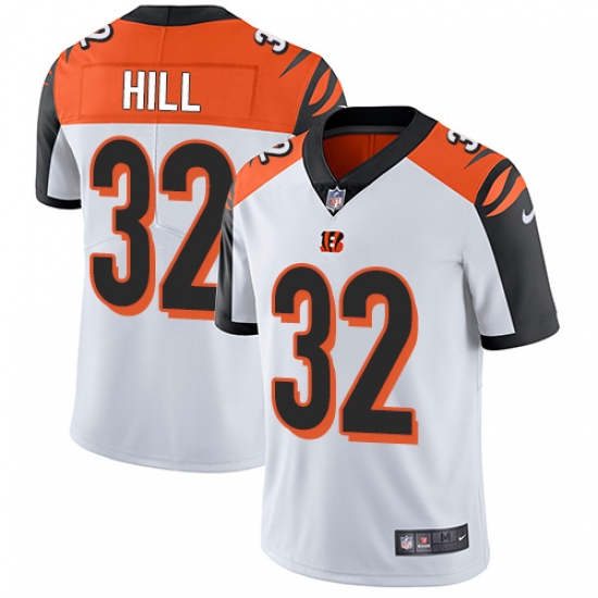 Youth Nike Cincinnati Bengals #32 Jeremy Hill Vapor Untouchable Limited White NFL Jersey - Ujersey
