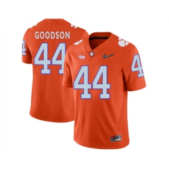 Clemson Tigers 44 B.J. Goodson Orange With Diamond Logo College Football Jersey - Ujersey