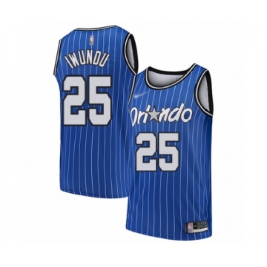 Youth Orlando Magic #25 Wes Iwundu Swingman Blue Hardwood Classics Basketball Jersey - Ujersey