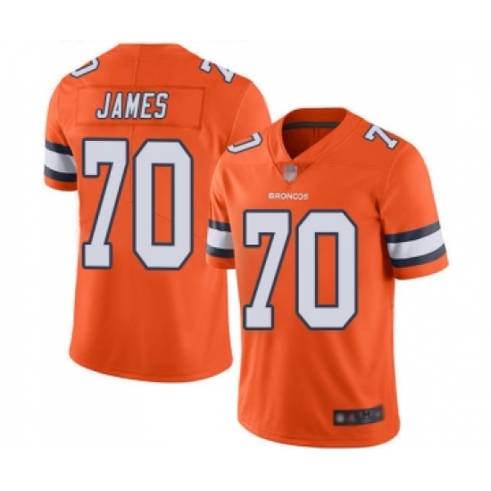 Youth Denver Broncos #70 Ja Wuan James Limited Orange Rush Vapor Untouchable Football Jersey - Ujersey