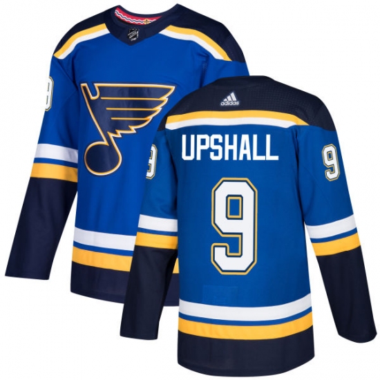 Men's Adidas St. Louis Blues #9 Scottie Upshall Premier Royal Blue Home NHL Jersey - Ujersey