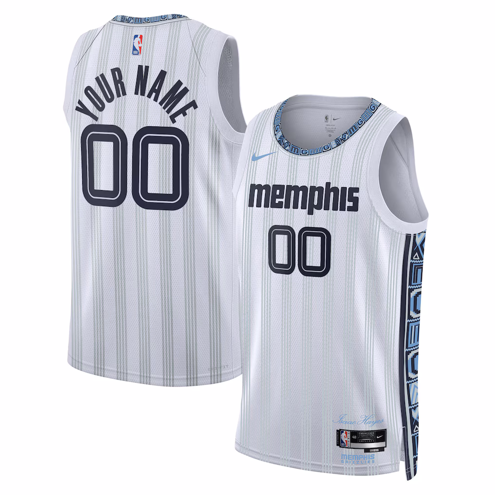Unisex Memphis Grizzlies Nike White 2025/26 City Edition Swingman Custom Jersey - ujerseystore