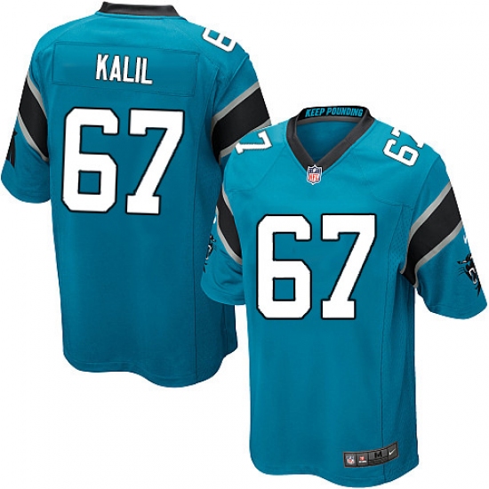 Men's Nike Carolina Panthers #67 Ryan Kalil Game Blue Alternate NFL Jersey - Ujersey