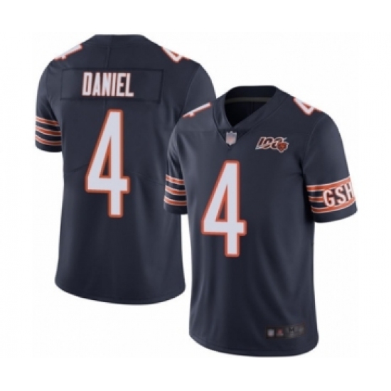 Youth Chicago Bears #4 Chase Daniel Navy Blue Team Color 100th Season Limited Football Jersey - Ujersey