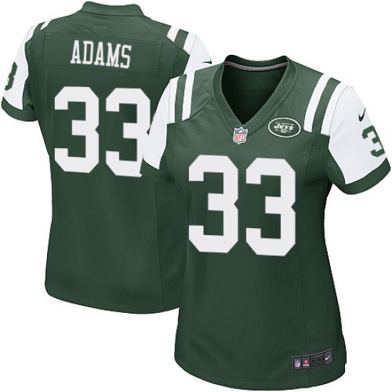 Women's Nike New York Jets #33 Jamal Adams Game Green Team Color NFL Jersey - Ujersey
