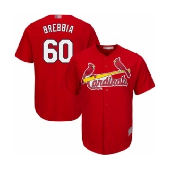Youth St. Louis Cardinals #60 John Brebbia Authentic Red Alternate Cool Base Baseball Player Jersey - Ujersey