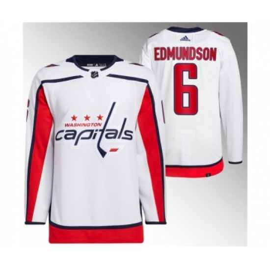 Men's Washington Capitals #6 Joel Edmundson White Stitched Jersey - Ujersey