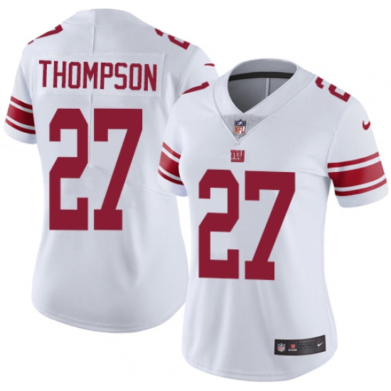 Women's Nike New York Giants #27 Darian Thompson Elite White NFL Jersey - Ujersey