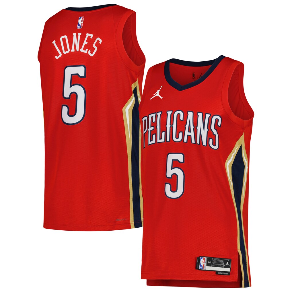 Unisex New Orleans Pelicans Herbert Jones Jordan Brand Red Swingman Jersey - Statement Edition - Ujersey NFL Shop