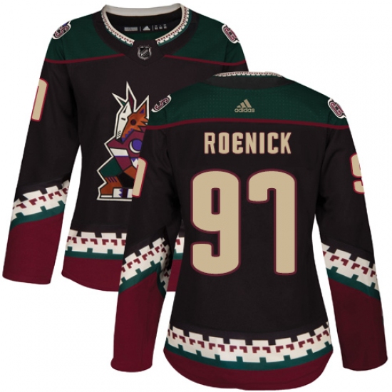 Women's Adidas Arizona Coyotes #97 Jeremy Roenick Premier Black Alternate NHL Jersey - Ujersey