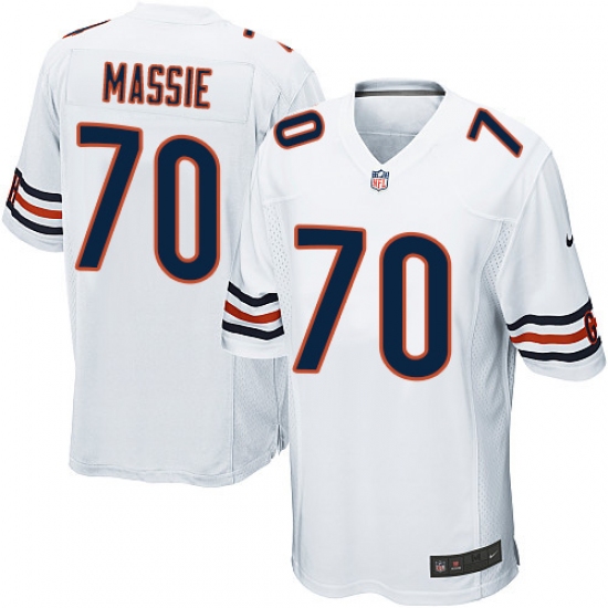 Men's Nike Chicago Bears #70 Bobby Massie Game White NFL Jersey - Ujersey