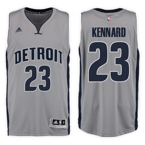 Detroit Pistons #23 Luke Kennard Alternate Gray New Swingman Stitched NBA Jersey - Ujersey