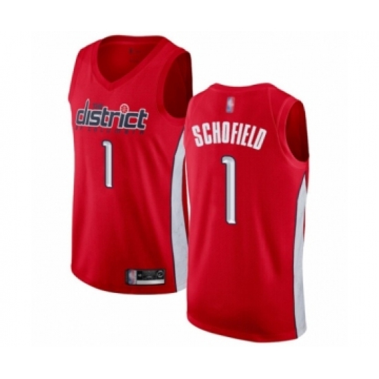Women's Washington Wizards #1 Admiral Schofield Red Swingman Jersey - Earned Edition - Ujersey