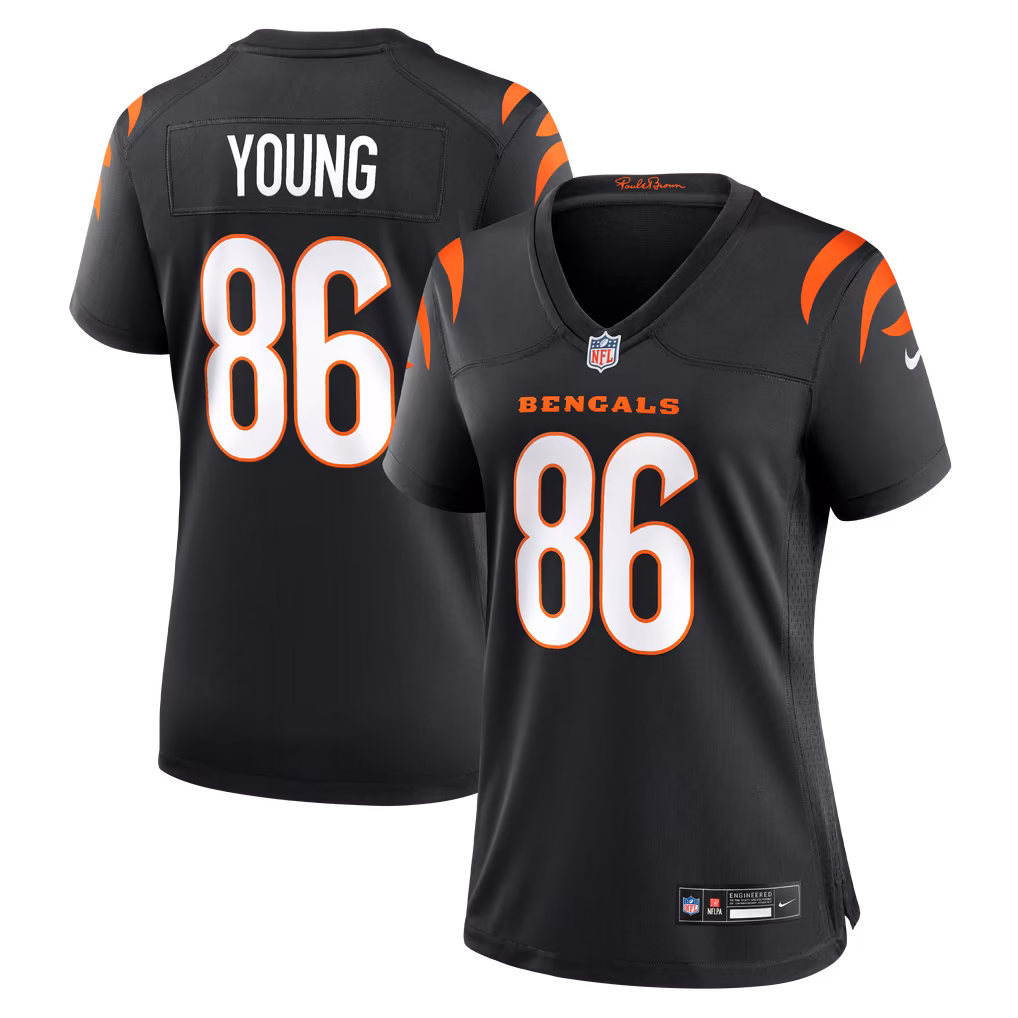 Women's Cincinnati Bengals Colbie Young Nike Black Team Game Jersey - ujerseystore