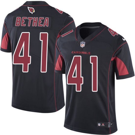 Men's Nike Arizona Cardinals #41 Antoine Bethea Limited Black Rush Vapor Untouchable NFL Jersey - Ujersey