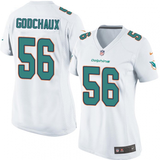 Women's Nike Miami Dolphins #56 Davon Godchaux Game White NFL Jersey - Ujersey