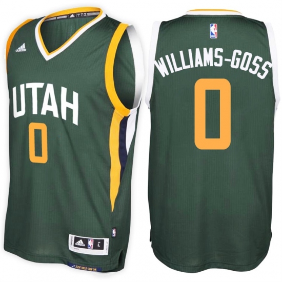 Utah Jazz #0 Nigel Williams-Goss Alternate Green New Swingman Stitched NBA Jersey - Ujersey