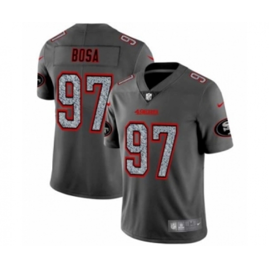 Men's San Francisco 49ers #97 Nick Bosa Limited Gray Static Fashion Limited Football Jersey - Ujersey