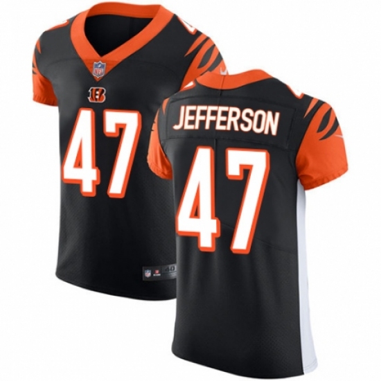 Men's Nike Cincinnati Bengals #47 Malik Jefferson Black Team Color Vapor Untouchable Elite Player NFL Jersey