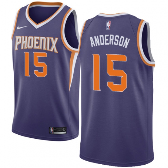 Men's Nike Phoenix Suns #15 Ryan Anderson Swingman Purple NBA Jersey - Icon Edition - Ujersey