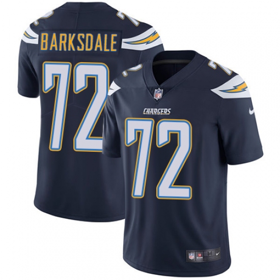Youth Nike Los Angeles Chargers #72 Joe Barksdale Navy Blue Team Color Vapor Untouchable Limited Player NFL Jersey - Ujersey