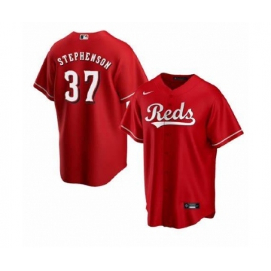 Men's Cincinnati Reds #37 Tyler Stephenson Red MLB Cool Base Nike Jersey - Ujersey