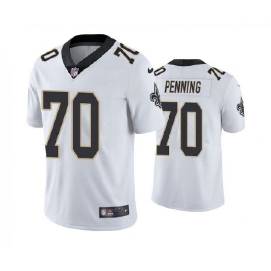 Men's New Orleans Saints #70 Trevor Penning White Vapor Limited Stitched Jersey - Ujersey