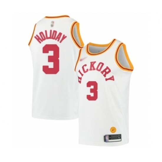 Youth Indiana Pacers #3 Aaron Holiday Swingman White Hardwood Classics Basketball Jersey - Ujersey