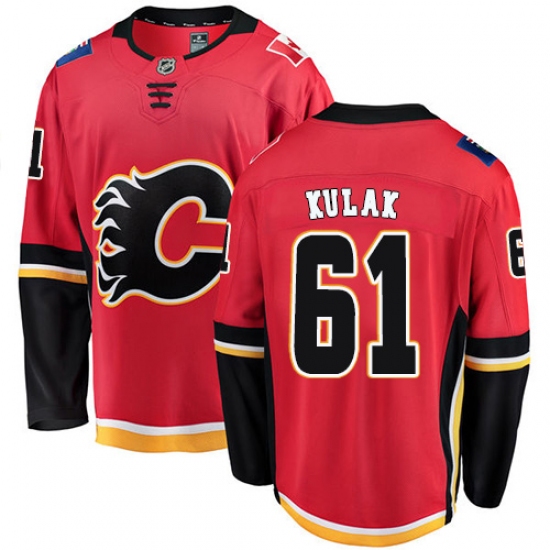 Youth Calgary Flames #61 Brett Kulak Fanatics Branded Red Home Breakaway NHL Jersey - Ujersey