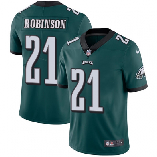 Youth Nike Philadelphia Eagles #21 Patrick Robinson Midnight Green Team Color Vapor Untouchable Limited Player NFL Jersey - Ujersey